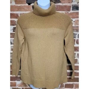 ll Bean Turtlneck Sweater Cotton Blend Large